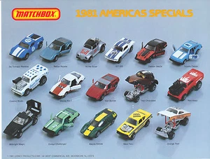 Matchbox original promo sheet "USA Specials 1981" - Picture 1 of 1
