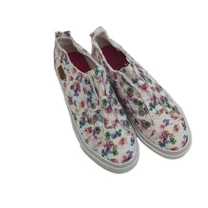 Zapatillas sin cordones Blowfish para niñas talla 5 zapatos florales de lona envejecida sin cordones - Imagen 1 de 8