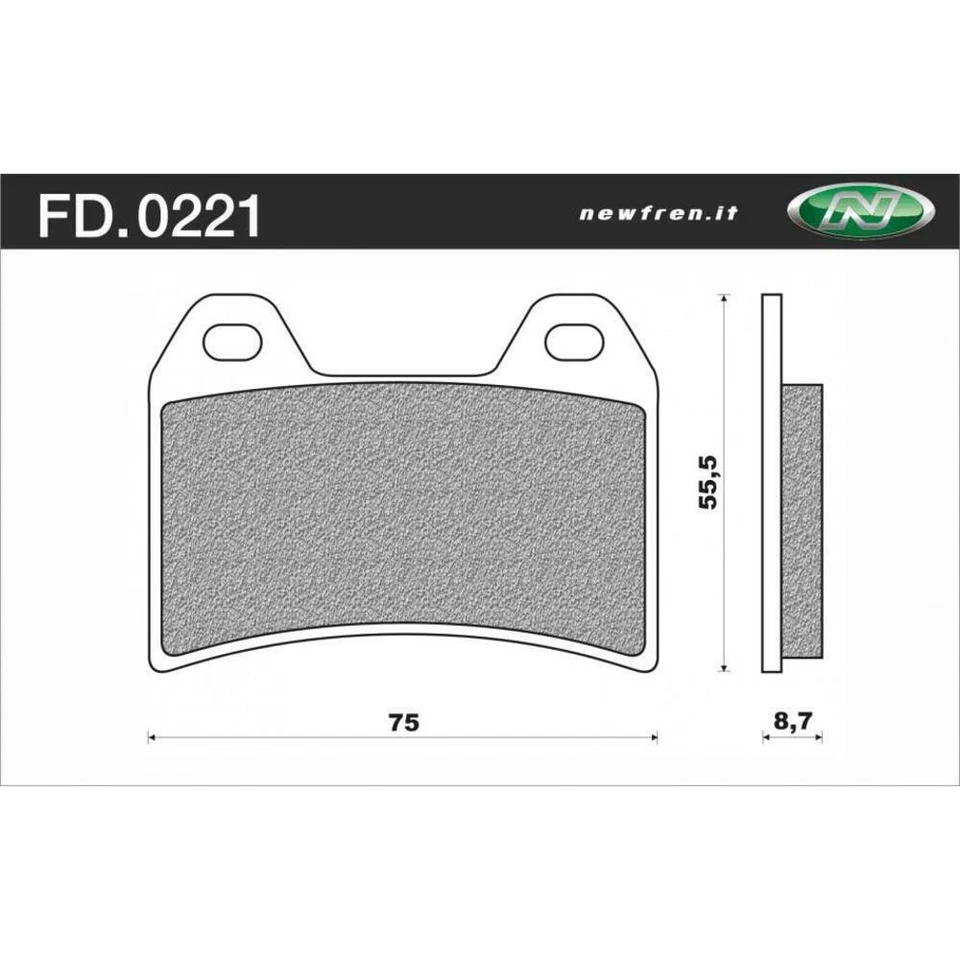 Pastillas de freno delanteras Newfren para Moto Guzzi 1100 CALIFORNIA EV 2003-2008 >Tour Sint Foto 1 de 1
