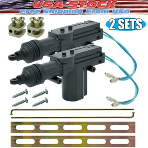 2x Universal Car Auto Heavy Duty Power Slave Door Lock Actuator Motor 2 Wire 12V - Foto 1 di 10