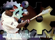ALBERT BELLE-CLEVELAND INDIANS-1996 FLEER ULTRA "HITTING MACHINE" INSERT#1 OF 10