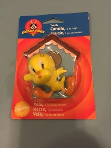 Vintage LOONEY TUNES TWEETY CAKE CANDLE ~ Birthday Party Supplies Decorations - Picture 1 of 8