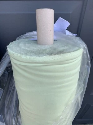 5m Of Plain Lime Poly Heavy fabric 54", EXTRA WIDE SALE LOVELY QUALITY CLOTH - Image 1 of 3