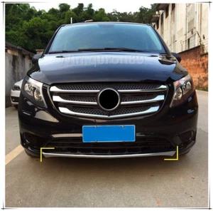 Do Mercedes-Benz Vito W447 2014-2023 ABS Chrom Przedni Dolny Zderzak Płyta Osłona - Zdjęcie 1 z 8