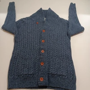 Vintage Le31 (Simons) 100% Lambs Wool Extra Large Cardigan Sweater Men’s Blue - Picture 1 of 19