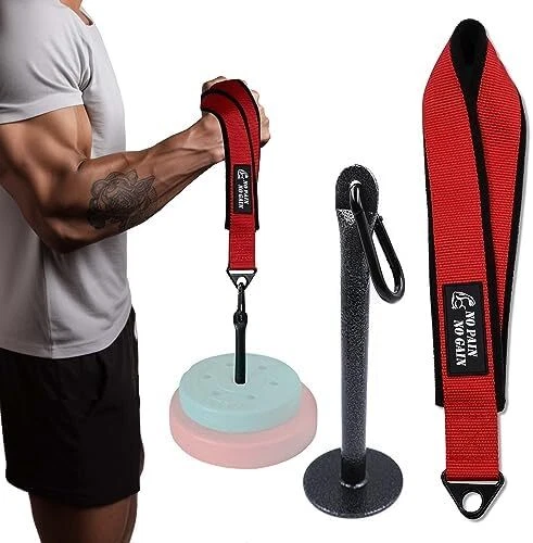 LIGHTS MOUNTAIN Arm Wrestling Training Strap Belt Hand Grip Arm Finger Forearm Exerciser Strengt