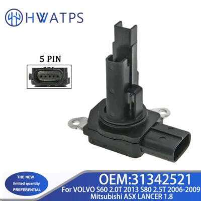 Sensor de flujo de masa de aire 31342521 para Volvo S60 2.0T 2013 2.5T 2006-2009 Mitsubishi Foto 1 de 4