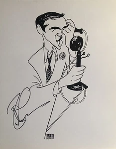 Richard Thomas Signed Al Hirschfeld Print - THE FRONT PAGE - Broadway (b) - Picture 1 of 1