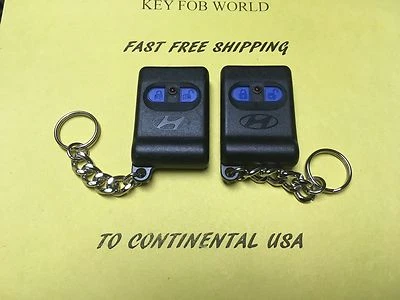 SET OF TWO HYUNDAI LOGO DEALER KEYLESS REMOTE EZSDEI471 FREE SHIPPING USA - Image 1 of 4