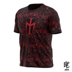 Dye DYE-Fit T-Shirt - Ironmen Logos - Red / Black - Large - Picture 1 of 2
