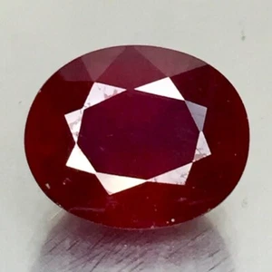 10.775CTS GLORIOSO SUPER TOP IMPRESIONANTE ROJO RUBÍ NATURAL OVALADO PIEDRAS PRECIOSAS SUELTAS - Imagen 1 de 1
