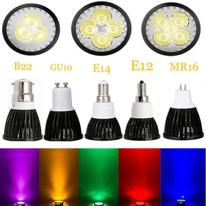 Foco LED Regulable Multicolor GU10 MR16 E27 E14 B22 9W-12W Lámpara 220V - Imagen 1 de 47