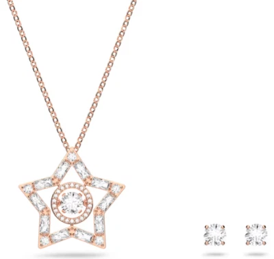 Juego Swarovski Stella cortes mixtos, estrella, blanco, chapado en oro rosa - 5622730 Foto 1 de 4