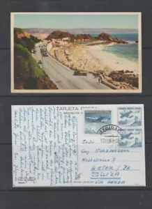 Chile tarjeta postal circulada Valparaiso Suiza año 1961 (HC-470) - Imagen 1 de 1