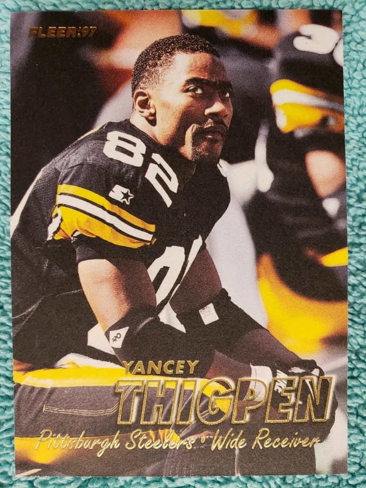 1997 FLEER YANCEY THIGPEN #303 PITTSBURGH STEELERS  - Image 1 of 4