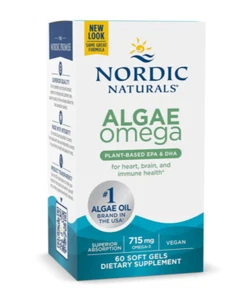 Nordic Naturals ALGAE omega | Corazón y cerebro y salud inmune | 60 cápsulas blandas - Imagen 1 de 6