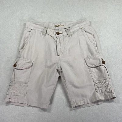 Pantalones Cortos Carga Robert Graham Para Hombres 32 Clásicos Yates Mezcla de Lino Bolsillos Utilitarios Foto 1 de 4
