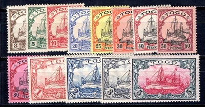 GERMAN COLONIES TOGO 1900 7-19 * FLAWLESS SET without WATERMARKS (F7521 - Image 1 of 2