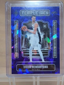 Victor Wembanyama 2023 Panini Temple Men #7 RC Blue Ice - Picture 1 of 2