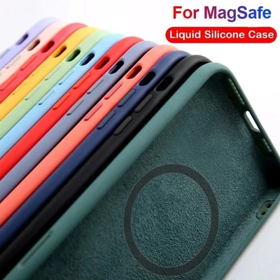 HÜLLE FÜR APPLE IPHONE SMARTPHONES Funda MagSafe compatible iPhone 16 15 14 13 12 11 Pro Max Mini Plus Case protección