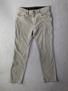 Pantalones Prana Sustainer para Hombres 33x30 Calce Ajustado Cordones de Pana Gris Verdoso - Imagen 1 de 14