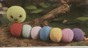 Crochet Pattern Rainbow Caterpillar - Amigurumi Toy - Picture 1 of 2