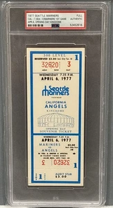 1977 Seattle Mariners 1st game -- Opening day Kingdome -- PSA FULL ticket - Picture 1 of 1