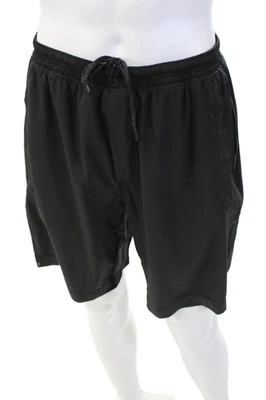 Pantalones Cortos Deportivos Lululemon Para Hombre Negros Mezcla de Nailon Cordón Talla S Foto 1 de 4