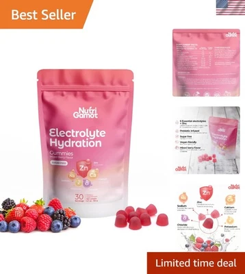 Electrolyte Hydration Gummies Sugar Free | Mixed Berry Flavor - 5 Essential E... - Image 1 of 4