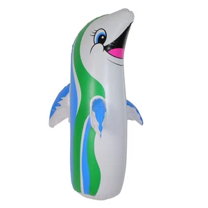 Inflatable Dancing Dolphin Poolside Bop Bag - 36" - Picture 1 of 4