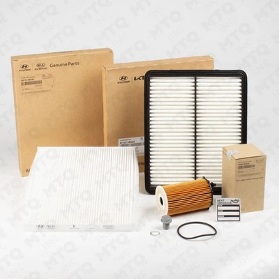Filtros de aire Kia, filtro de aceite con tapón de drenaje, kit combinado de lavadora para Cadenza 2014-16 Foto 1 de 4