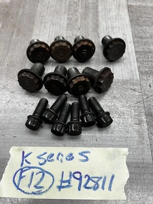 CIVIC SI RSX K20 K24❗️F12❗️FLYWHEEL & CLUTCH PRESSURE PLATE BOLTS K20A2 K20Z1 Z3 - Image 1 of 4