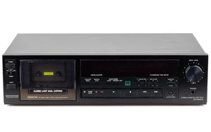 Denon DR-M44HX Cassette Deck 3 cabezales negro 3 motores/mantenido 1 año de garantía - Imagen 1 de 4