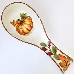 Maxcera Kürbis Patch Löffel Rest Halter Herbst Blätter Ernte Erntedank 10" L - Bild 1 von 10