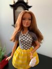 Barbie Fashionistas 2014 Blonde Lea Doll Stripe and Dots Dress Trainers Sneakers