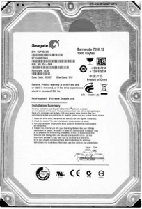 Disque Dur Seagate barracuda 1TB ST31000528AS 7200U/Min 32MB SATA II 3.5'' Zoll - Photo 1/4