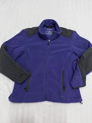 LL Bean Full Zip Polartec Fleece Jacket Size Medium Petite. Purple - Image 1 of 4