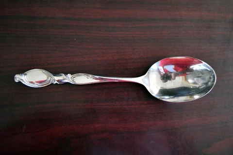Silver Swirl by Wallace Sterling Silver 8 5/8" Solid Serving Table Spoon 2.2oz Cover