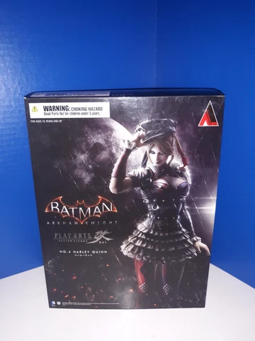Harley Quinn Square Enix Play Arts Kai No 4 Batman Arkham Knight Figure SEALED Cover