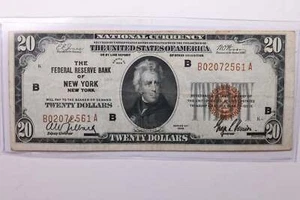 1929 National Currency., F.R.B. New York, N.Y., Circulated Note., Store #SNB003 - Picture 1 of 2
