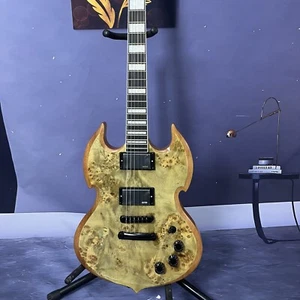 Custom electric guitar SG Wyled Audio War Hammer black hardware Maple top - Picture 1 of 6