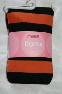 Gymboree HALLOWEEN Orange and Black Striped Tights NWT 5 6 7 8 9 10 - Picture 1 of 1