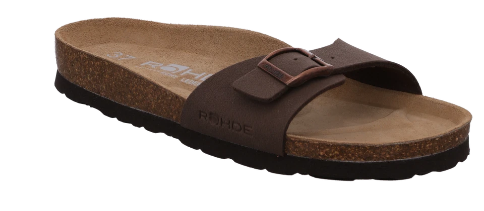 Rohde Zuecos De Cuero Para Dama Con Plantilla Baja Y Tacón Alba 5584 - Imagen 1 de 1