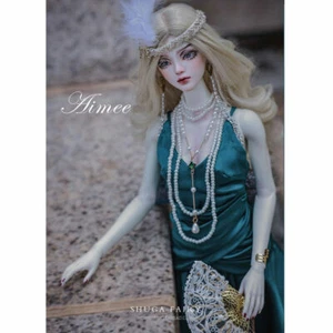 1/4 BJD Doll XMAS Resin Female Ball Jointed Eyes Makeup Wig FULL SET Outfits Toy - Picture 1 of 12