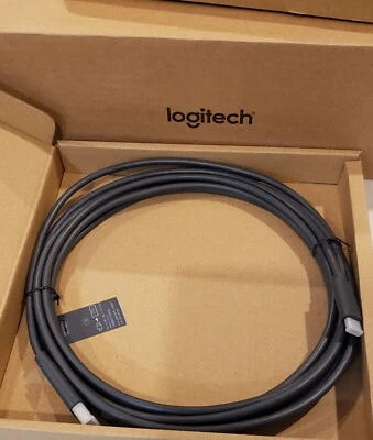Logitech Logi Z00007 502-0013308 USB 2.0/3.1 USB C-A 5m Cable - Image 1 of 4