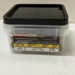 SaberDrive® Tan T-25 Star Drive Exterior Deck Screws 10x3 (1LB) - Picture 1 of 2