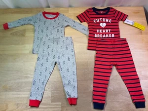 Neu Kleinkind Jungen Carters 4-teiliges PJ-Set sagt Future Heart Breaker — schön aussehend* - Bild 1 von 4