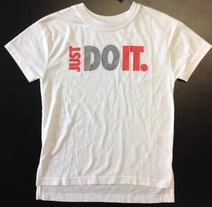 Nike Girls Just Do It T shirt AJ6857 100 Multiple Sizes - Picture 1 of 2