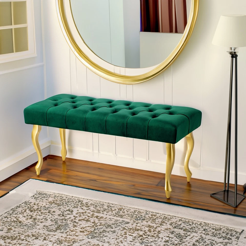 Sitzbank HANDGEMACHT Polsterbank Holzbank Gepolstert Bettbank Polster Flurbank - Bild 1 von 4