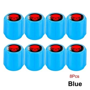 8PCS Fluorescent Car Tire Valve Cap Luminous Bike Tire Valve Stem Caps Universal - Picture 1 of 2